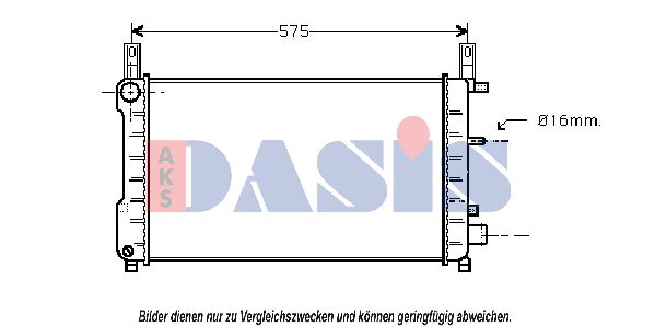 AKS DASIS Radiaator,mootorijahutus 091110N